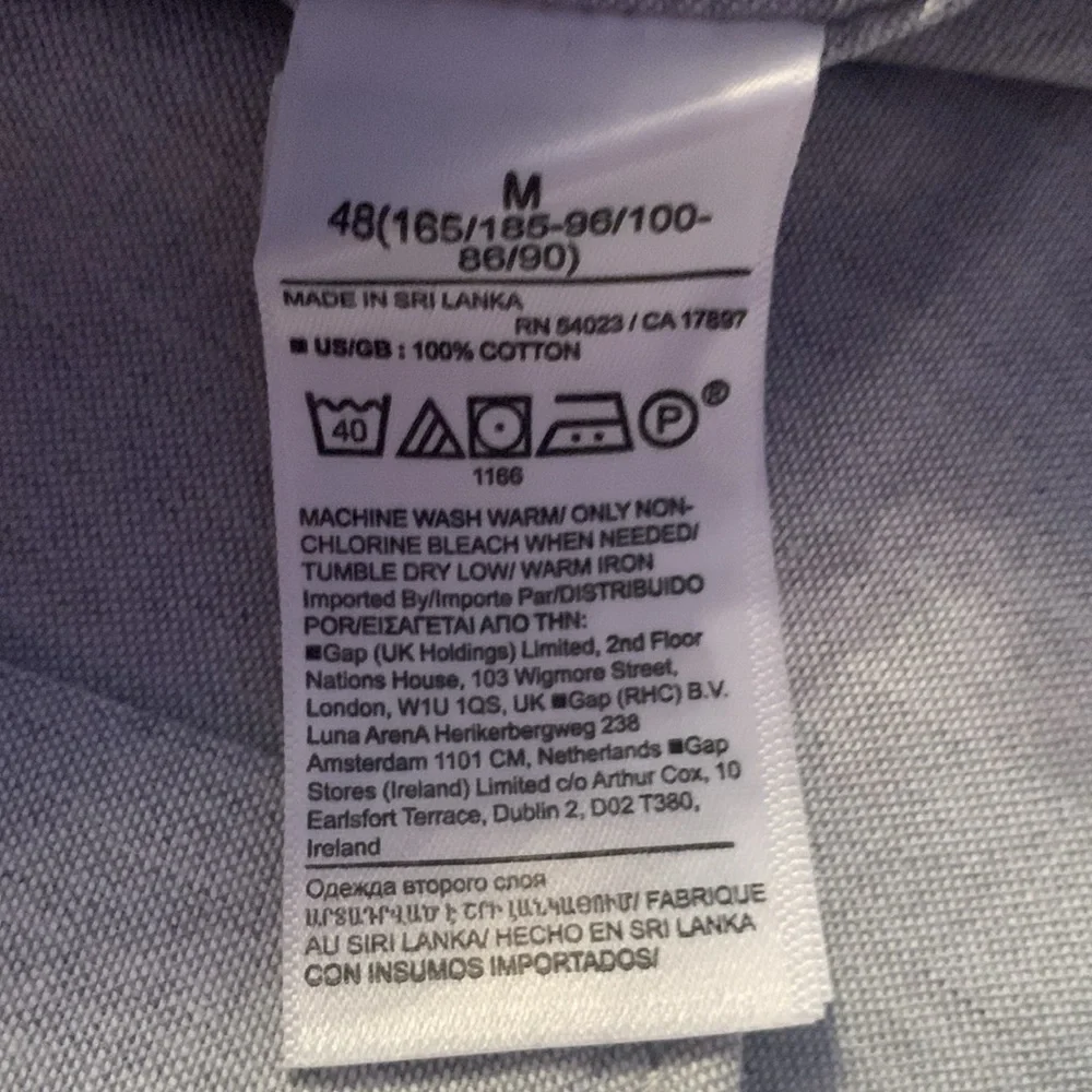 Banana Republic Light Blue Button Down Shirt Size M #517